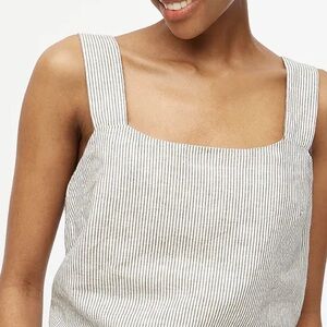 NEW J Crew Striped Linen Tank